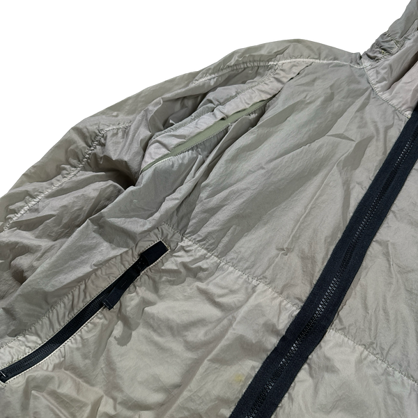 Stone Island 2019 Khaki Lamy Flock Hooded Jacket - Medium
