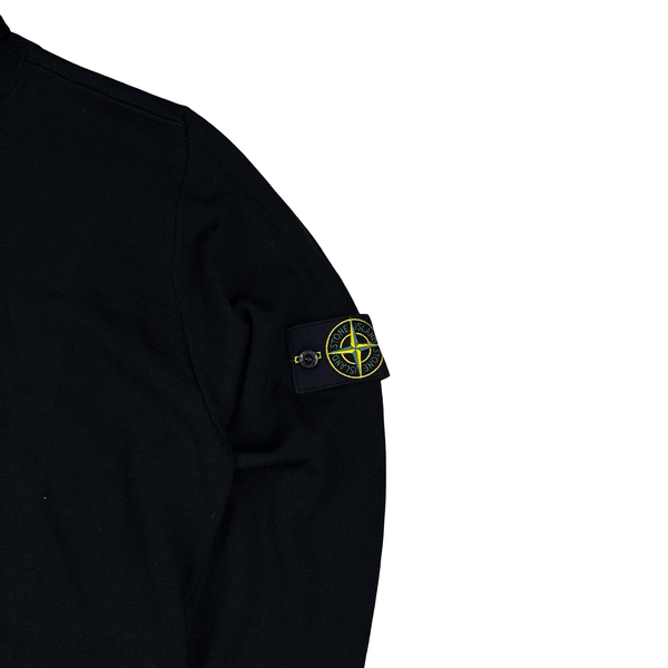 Stone Island 2024 Black Wool High Neck Knit Jumper - XL