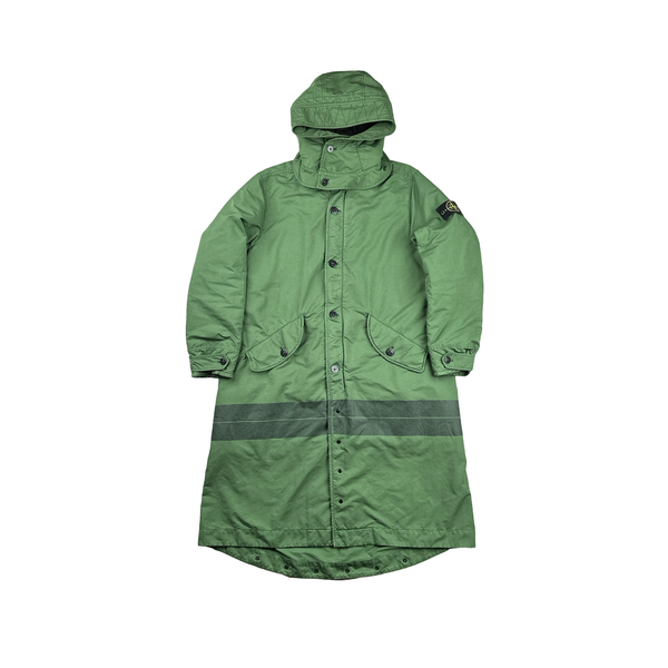 Stone Island 2022 Green David TC Primaloft Trench Coat - Medium