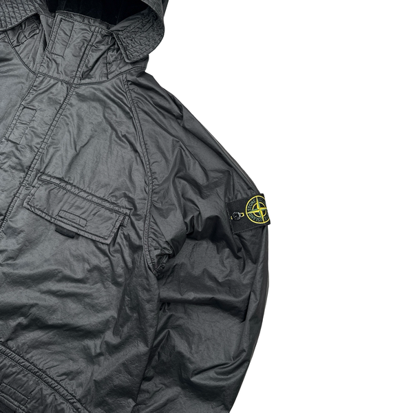 Stone Island 2018 Black Lamy Flock Multipocket Jacket - Large