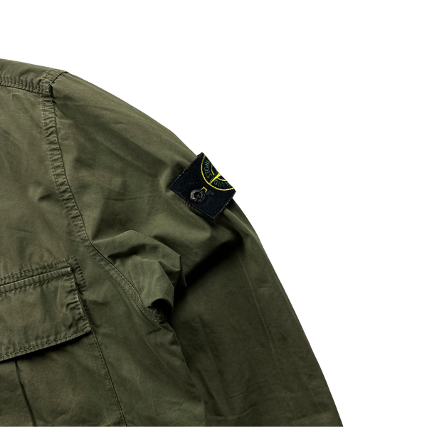 Stone Island 2019 Khaki Green Overshirt - Small