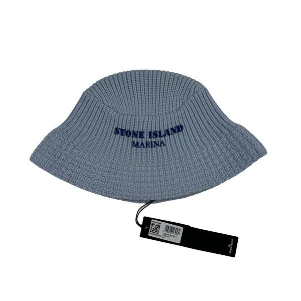 Stone Island Marina Blue Knitted Bucket Hat