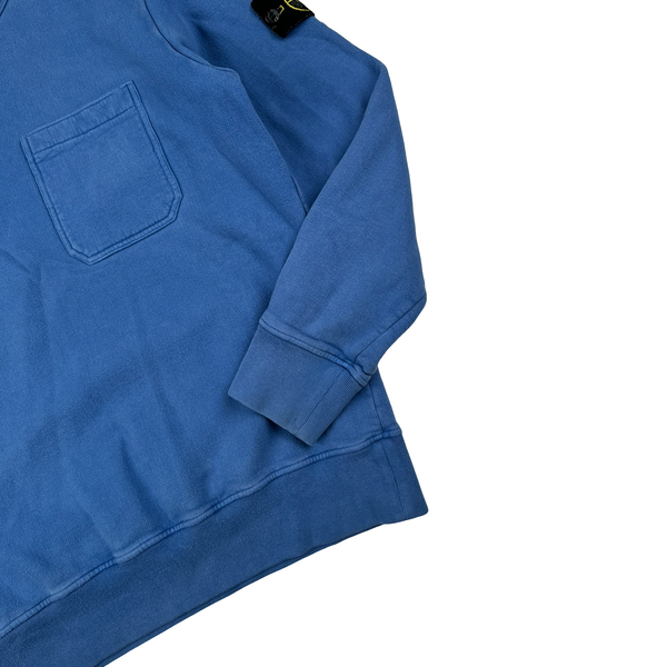 Stone Island Blue Chest Pocket Cotton 2011 Crewneck Jumper - XL
