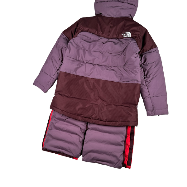 North Face Triple Baffle Parka Alpine Plum Mid Hooded Puffer Jacket - Medium