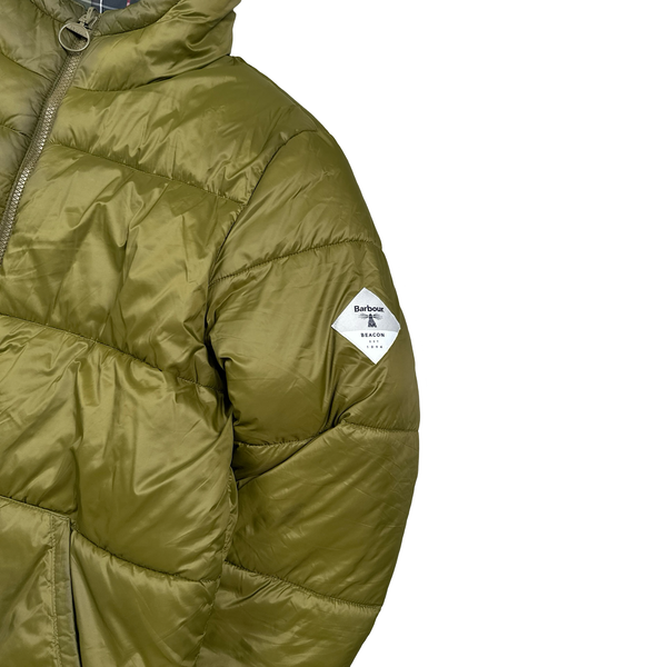 Barbour Beacon Reversible Checked Print Hooded Puffer Jacket - Small