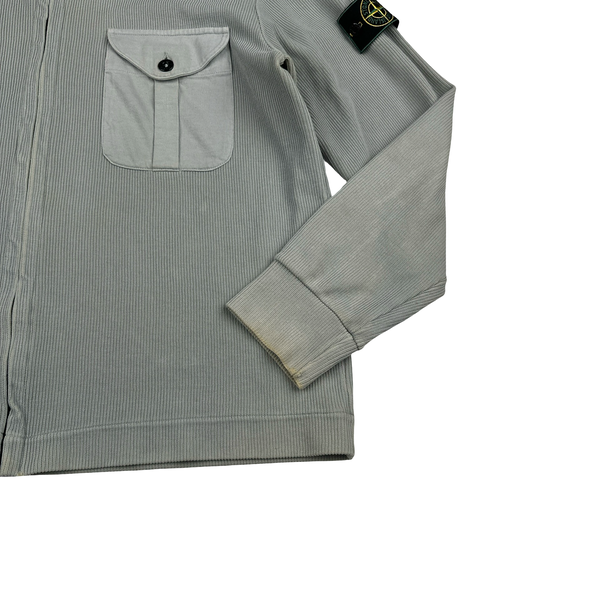 Stone Island SS2000 Vintage Ribbed Cotton Overshirt - Large
