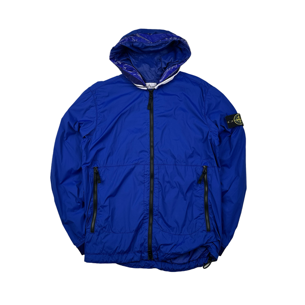 Stone Island 2022 Blue Nylon Skin Touch TC Jacket - Large