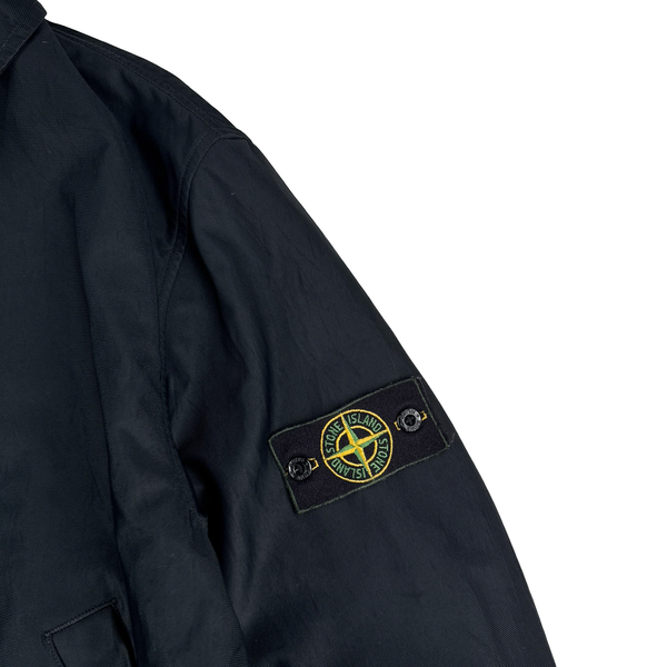 Stone Island Black Nylon Vintage SS2000 Zipped Jacket - Large