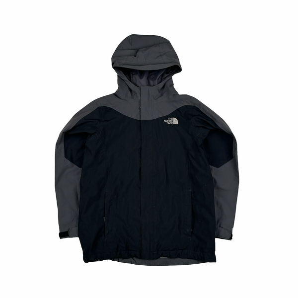North Face Black/Grey Hyvent Jacket - XS