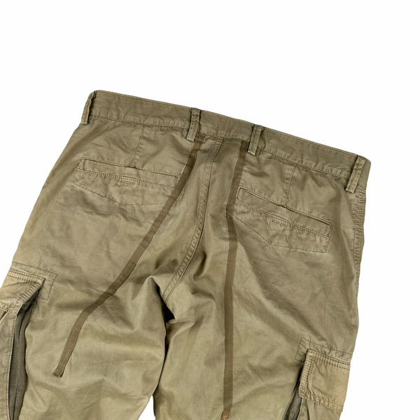 Stone Island Garment Dyed Beige Cargo Combat Trousers - Small