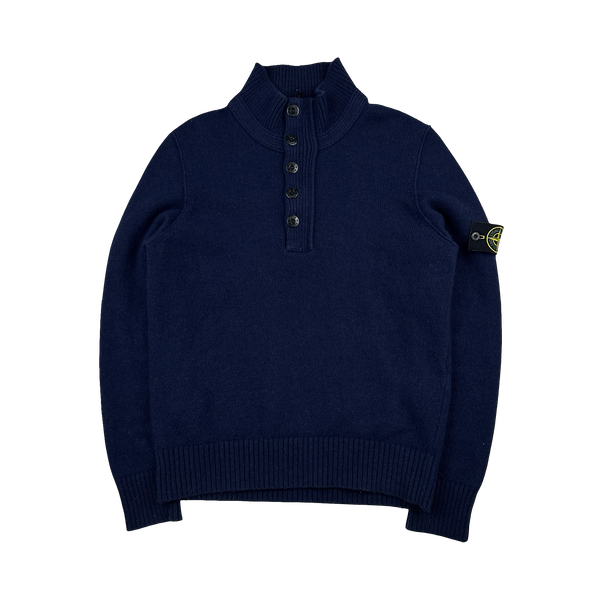 Stone Island 2016  Navy Wool Pullover Jumper - Medium