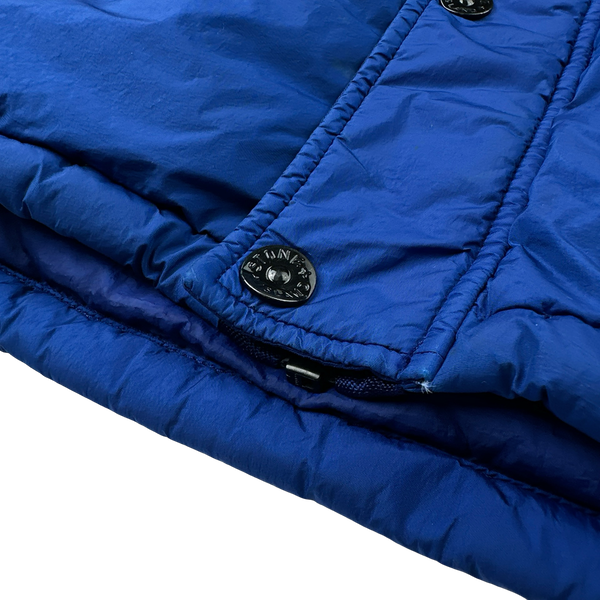 Stone Island 2015 Blue Crinkle Reps Puffer Jacket - XL