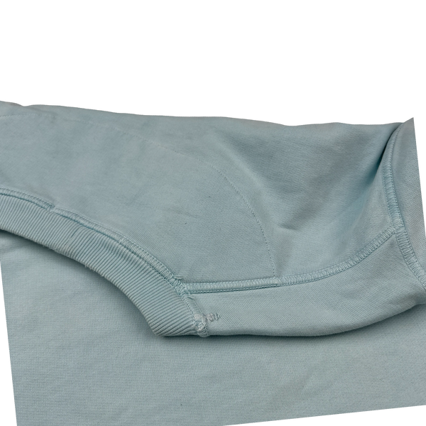 Stone Island 2021 Light Blue Cotton Crewneck - Small