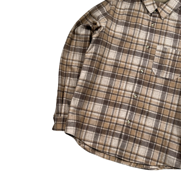 APC Checked Buttoned Flannel Shirt - Small