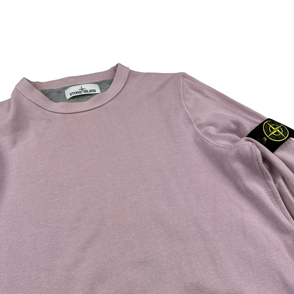 Stone Island 2017 Pink Cotton Lightweight Knit - Medium