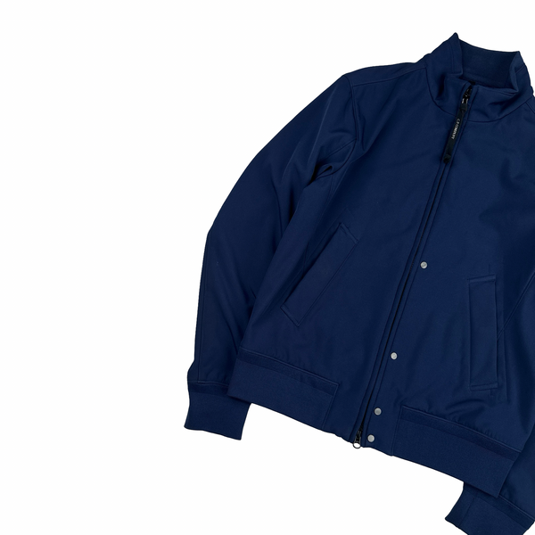 CP Company Blue Fleece Lined Lens Viewer Bomber - Small