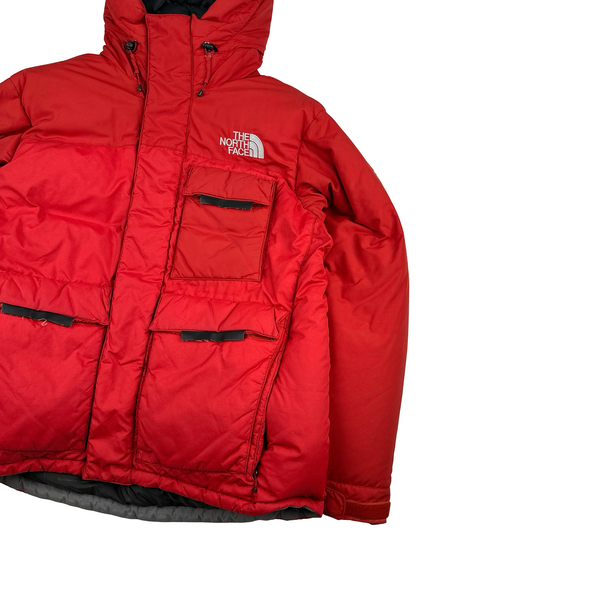 North Face Red Summit Series 700 Down Hooded Puffer Jacket - Medium