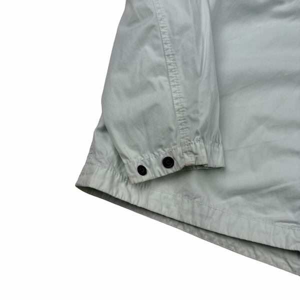 Stone Island 2022 Ice Blue Cotton Zipped Overshirt - Medium