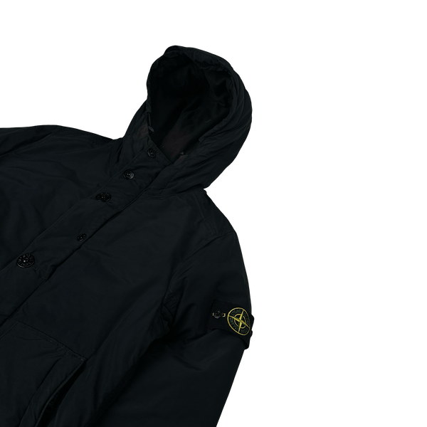 Stone Island 2014 Black Down Filled Micro Reps Jacket - Small