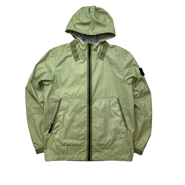 Stone Island 2021 Green Membrana TC 3L Rain Jacket - Small