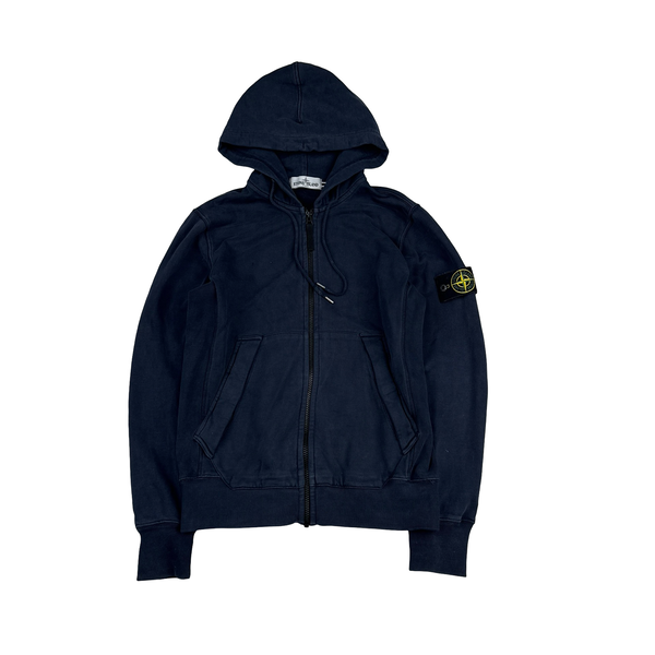 Stone Island 2013 Navy Cotton Zipped Jumper - Small
