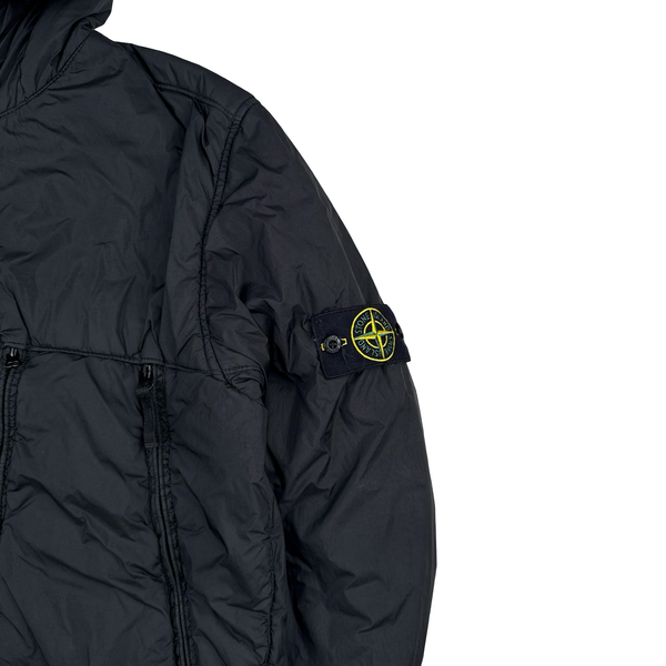 Stone Island 2019 Black Crinkle Reps NY Jacket - XL