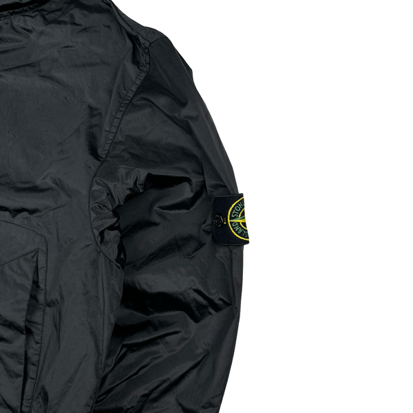 Stone Island 2007 Black Nylon Metal Hooded Jacket - Medium