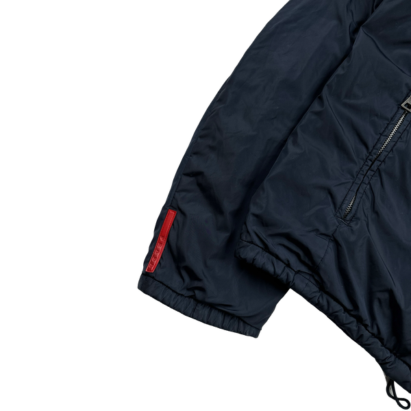 Prada Navy/Blue Reversible Jacket - Large