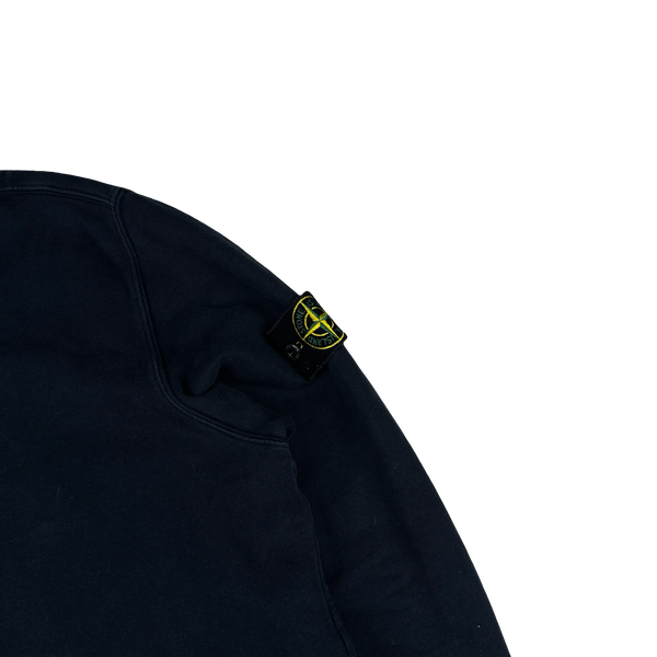 Stone Island 2023 Navy Quarter Zip Jumper - Large