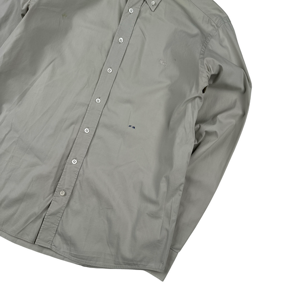 Burberry Grey Button Up Shirt - Large