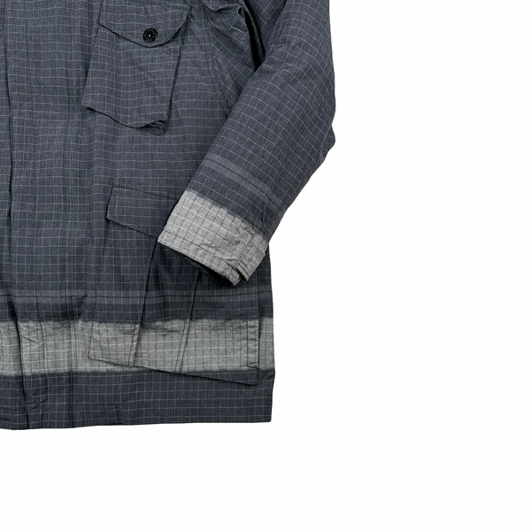 Stone Island Reflective Ripstop Chine Parka Jacket - Large