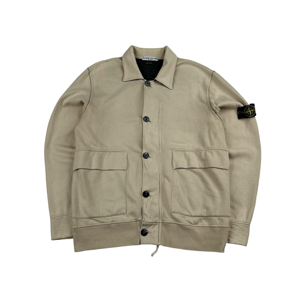 Stone Island 2006 Vintage Beige Cotton Buttoned Jacket - XL