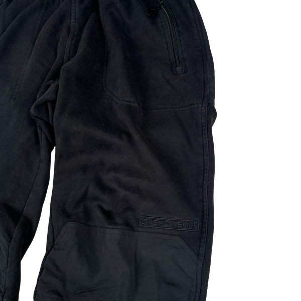 North Face X Supreme SS16 Black Heavyweight Soft Fleeced Lined Joggers - Large