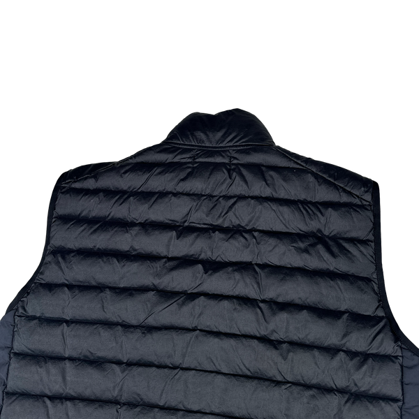 Stone Island Navy Loom Woven Down Chambers Nylon-TC Gilet - XXL