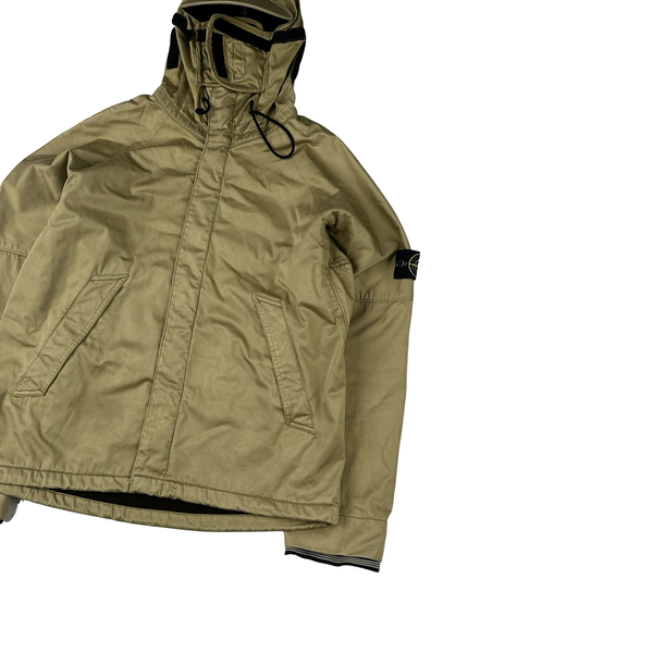 Stone Island 2004 Beige Raso Floccato Riot Mask Sniper Jacket - Medium