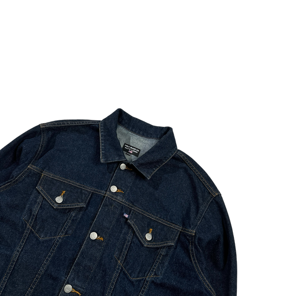 Ralph Lauren Polo Jeans Heavyweight Dark Wash Denim Jacket - Large