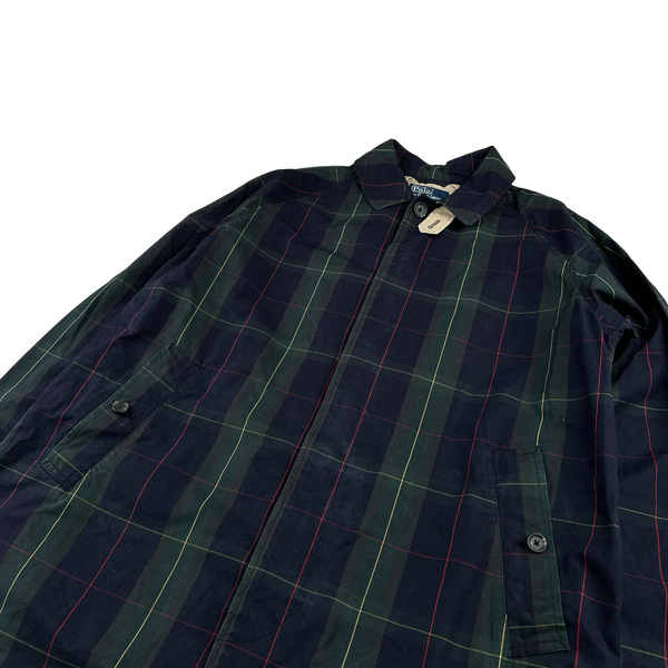 Ralph Lauren Plaid Cotton Long Jacket - Medium