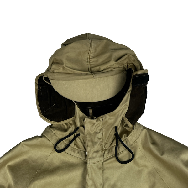 Stone Island 2004 Beige Raso Floccato Riot Mask Sniper Jacket - Medium
