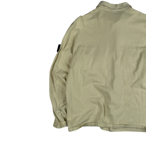 Stone Island 1998 Vintage Butter Yellow Cotton Overshirt - Medium