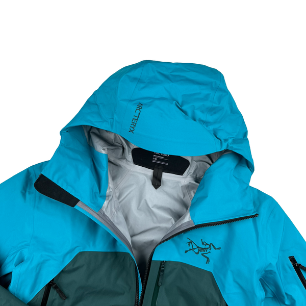 Arcteryx Rush Blue Colour Block Gore Tex Pro Waterproof Shell Jacket - Medium