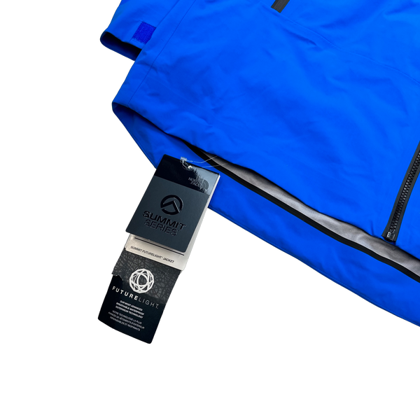 North Face Blue Gore Tex Futurelight Summit Series Hooded Jacket - Large