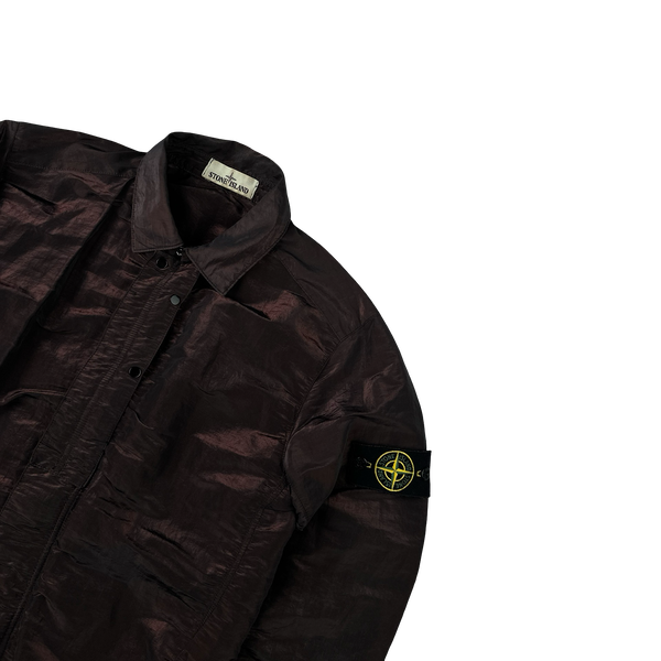 Stone Island 2016 Dark Red Weft Overshirt - Small