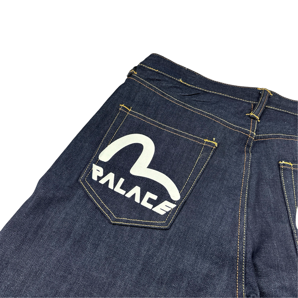 Palace X Evisu Print Denim Shorts - 30"
