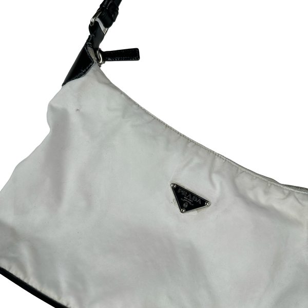 Prada White Nylon Womens Small Handbag