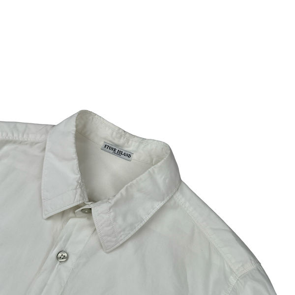Stone Island 2009 White Cotton Shirt - Small