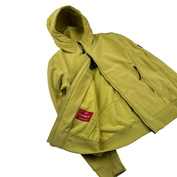 CP Company Chartreuse Soft Shell R Jacket - Large