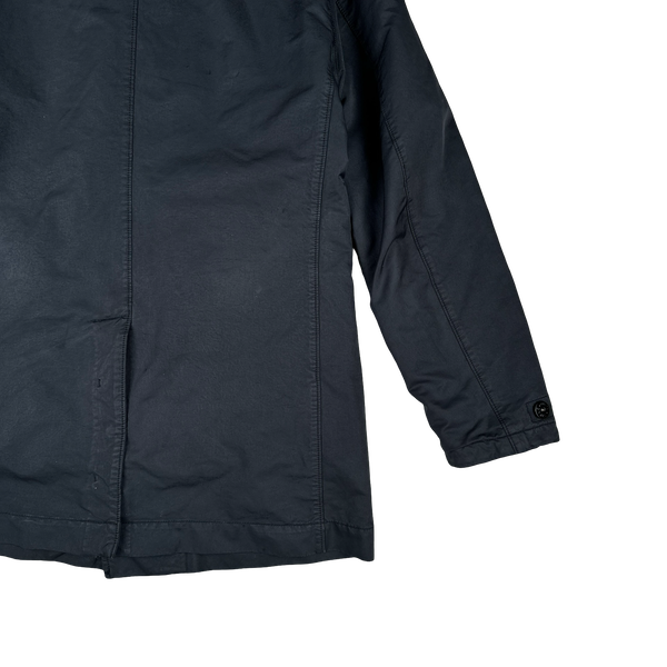 Stone Island 2017 Navy David TC Primaloft Lined Long Jacket - Medium
