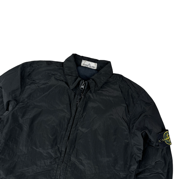 Stone Island 2016 Black Nylon Metal Cotton Lined Overshirt - Small