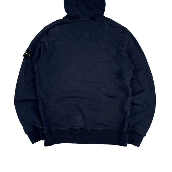 Stone Island 2020 Navy Cotton Pullover Hoodie - Medium