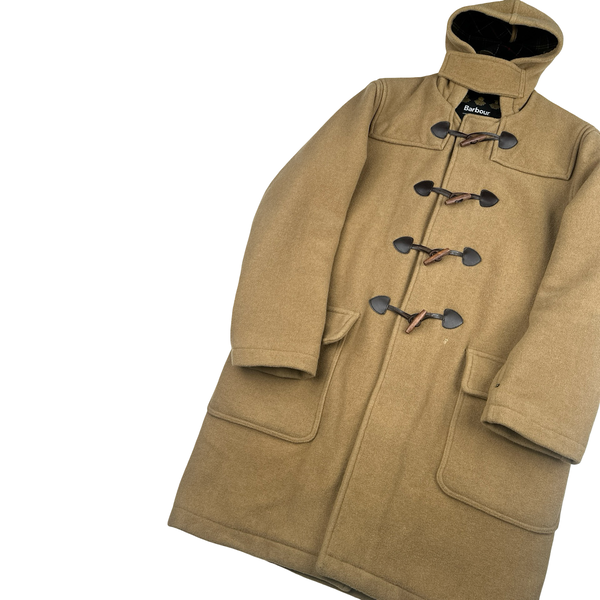 Barbour Cashmere Blend Tartan Lined Duffle Coat - Medium